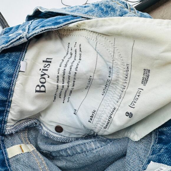 Boyish Jeans Size 26 Women’s Sustainable Straight Leg Blue Denim - Picture 7 of 10